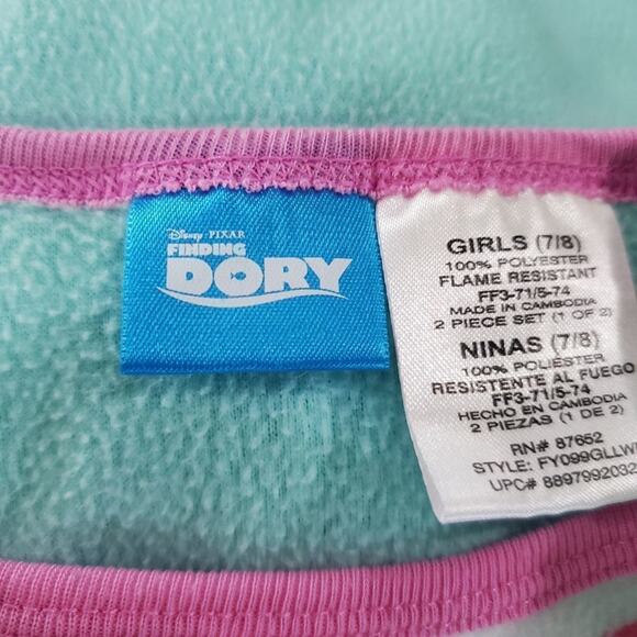 Disney Pixar finding dory girls 7/8 pajamas - Picture 5 of 8